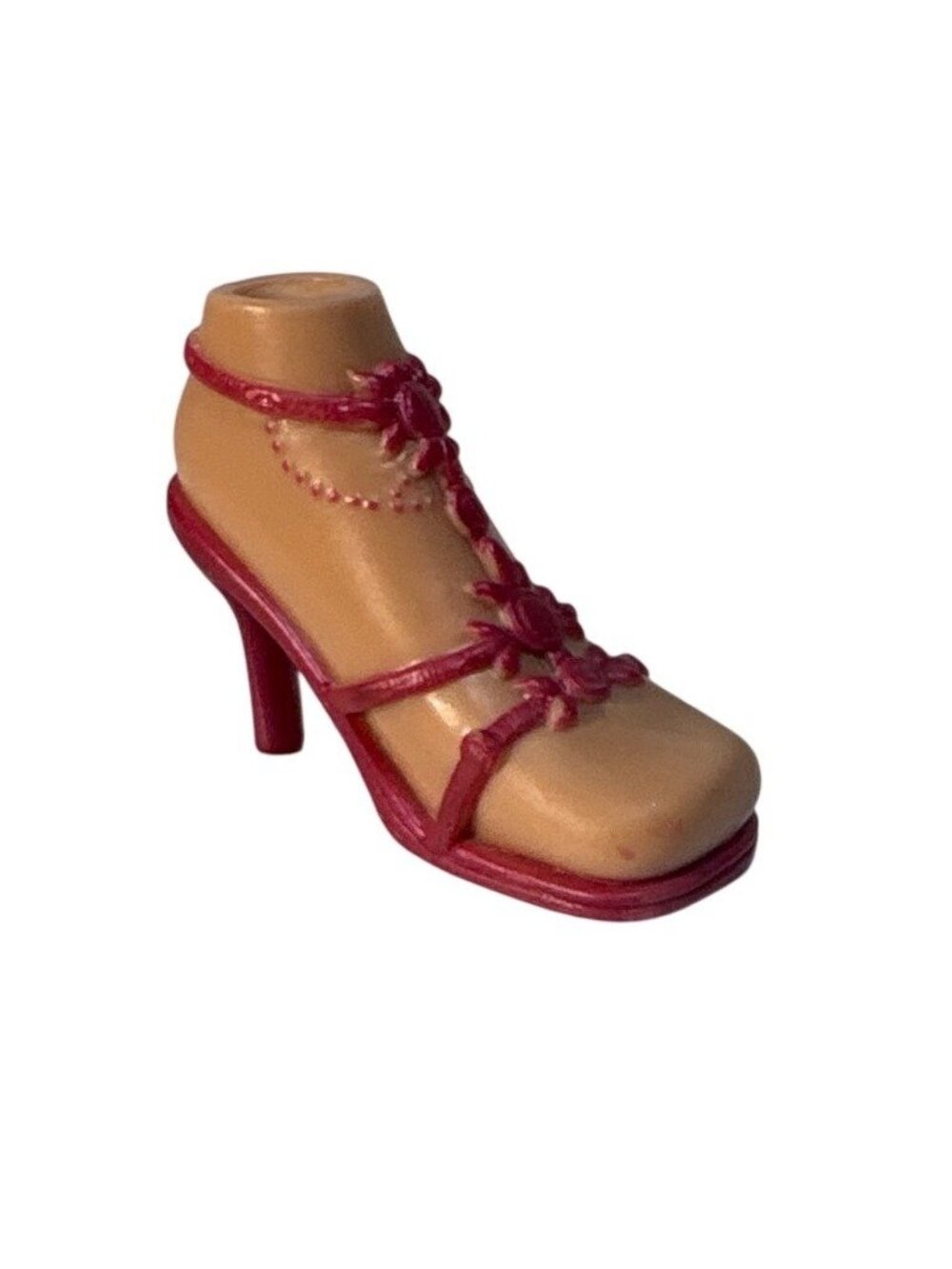 BRATZ Step Out Yasmin Shoe Burgundy Cherry Maroon High Heel One Shoe